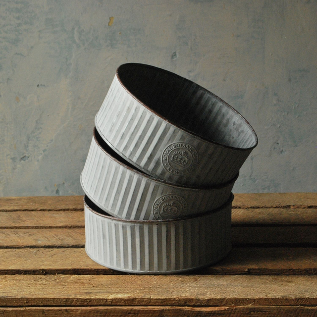Kew Zinc Planters Round