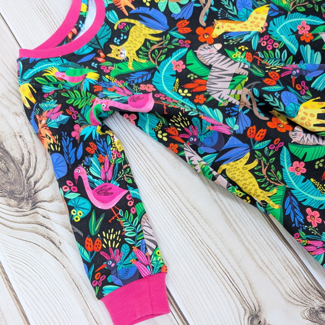 Kids' Jungle Animal Fit & Flare Dress - Handmade & Sustainable