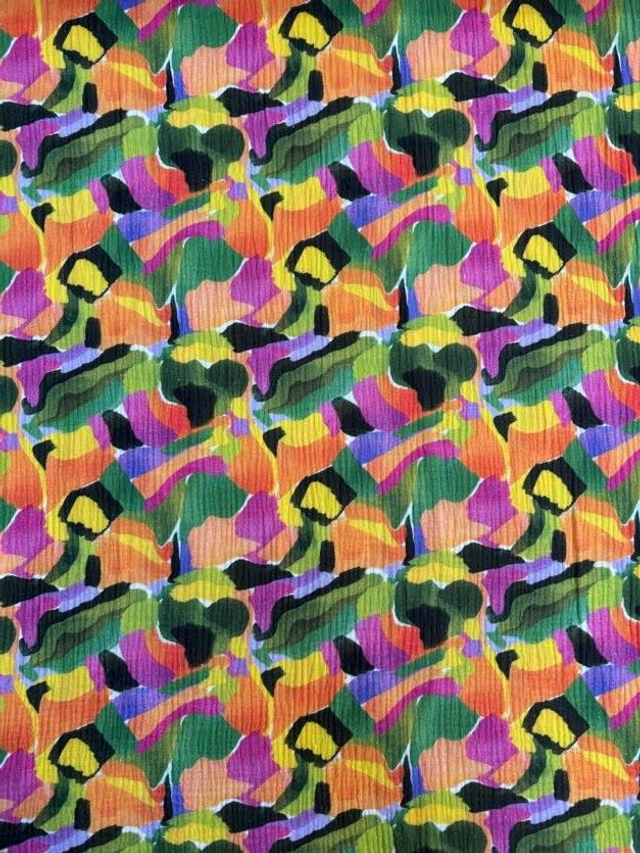Zesty Abstract Cotton Gauze