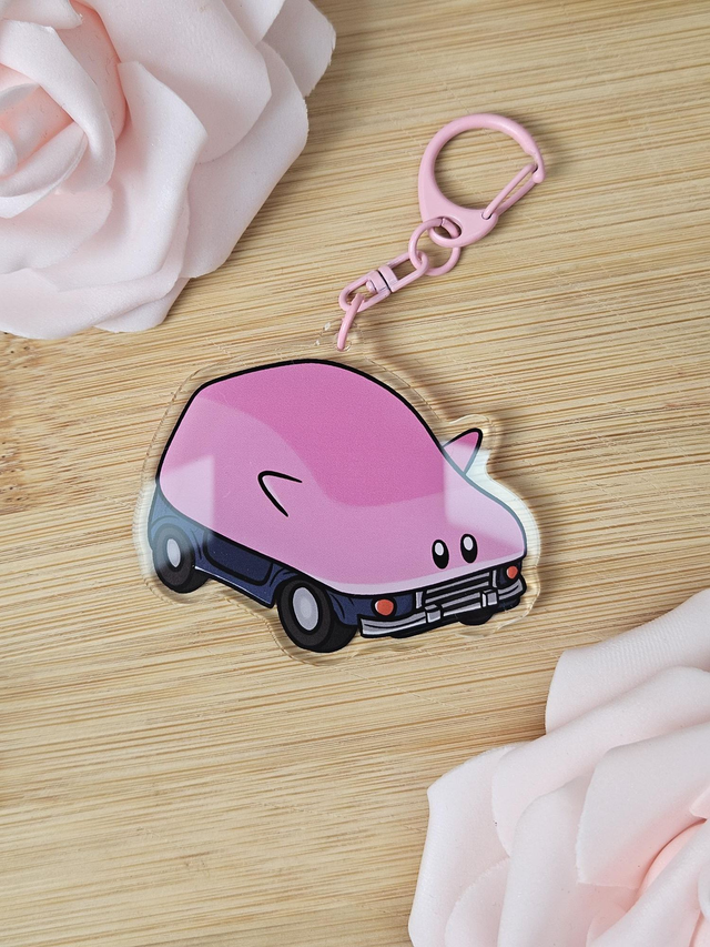 Kirby Car | Acrylic Keychain
