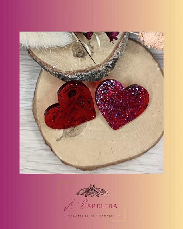 Maxi Love rouges à paillettes 