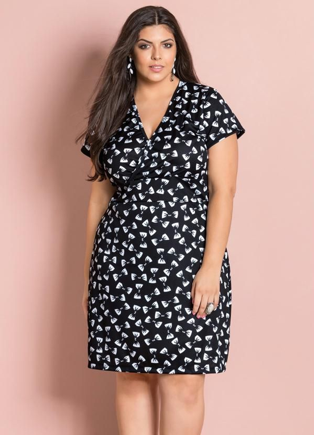 Vestido Meliandra Decote Transpassado Laços Plus Size | Marguerite