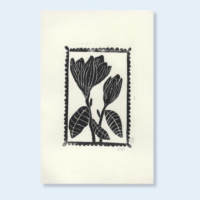 Portrait fleuri "Magnolia"