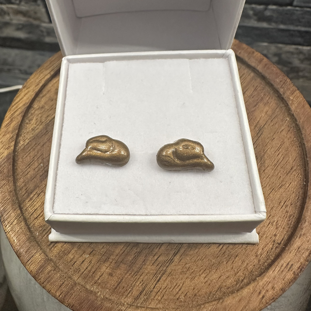 Polymer Clay Cowboy Hat Stud Earrings