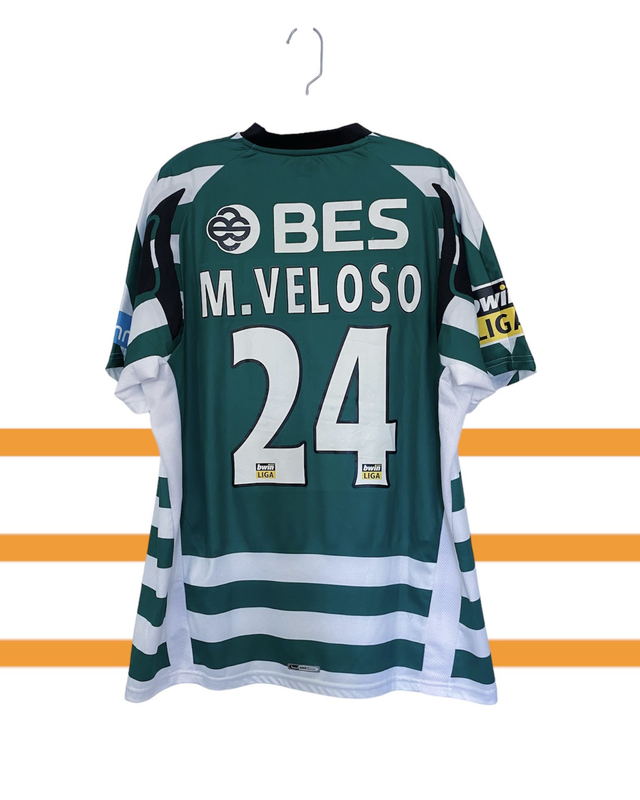 2007/2008 - Sporting CP - M. VELOSO #24 [MATCHWORN &amp; SIGNED]