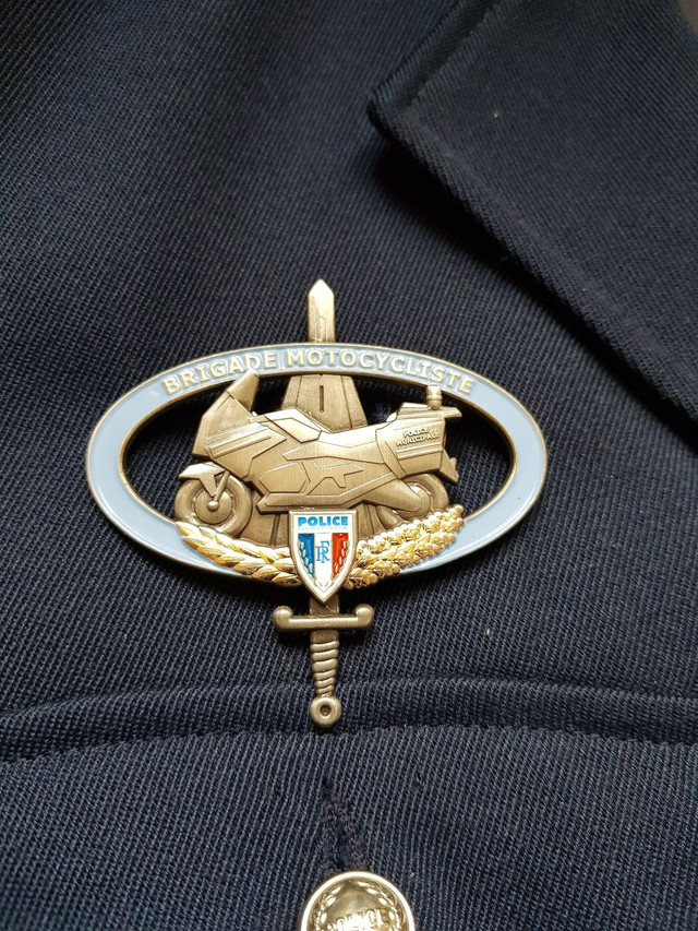 Insigne métallique Moto