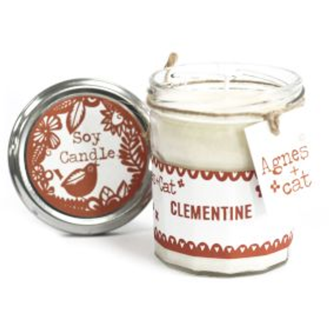 Bougie pot 220g - Clémentine