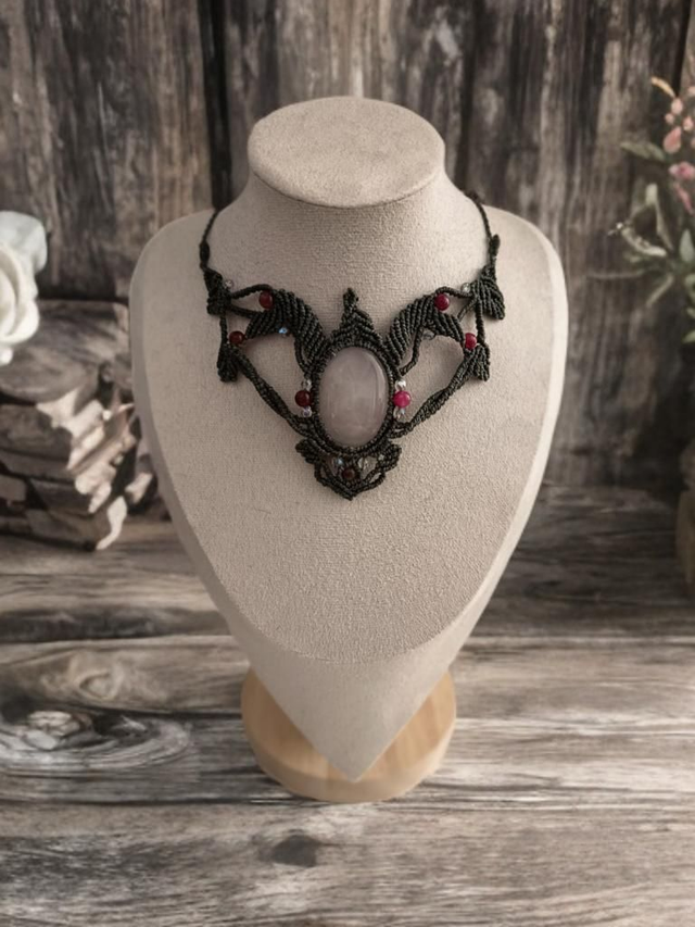 Collier réglable &quot;Jardin de quartz&quot;