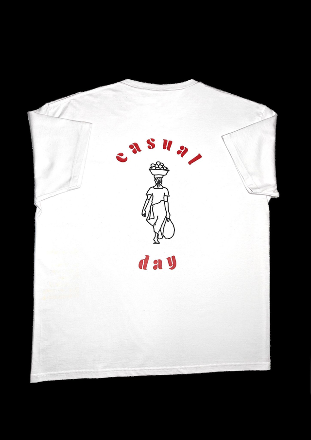 T-SHIRT "CASUAL DAY " RED