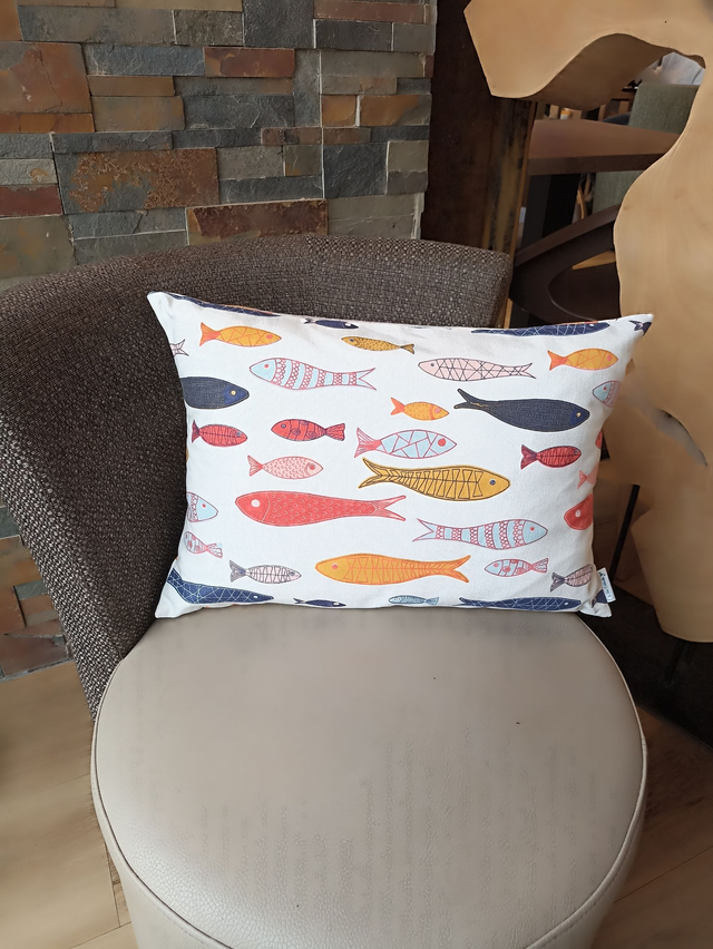 Coussin rectangle - Fish