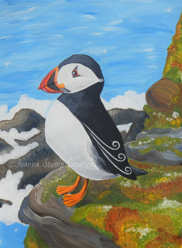 Lovely Original Fine Art Painting, from my "Marine Wonders" collection, "Faithfulness" 