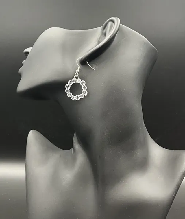 Boucles d&#039;oreilles Bulles Rondes(10220)