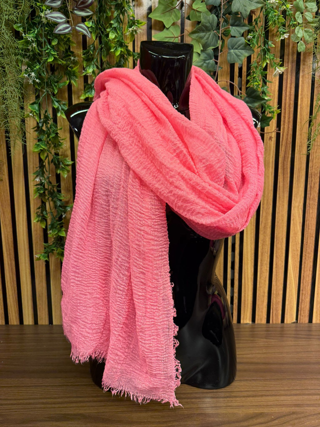 Sjaal Emma - Fluor roze