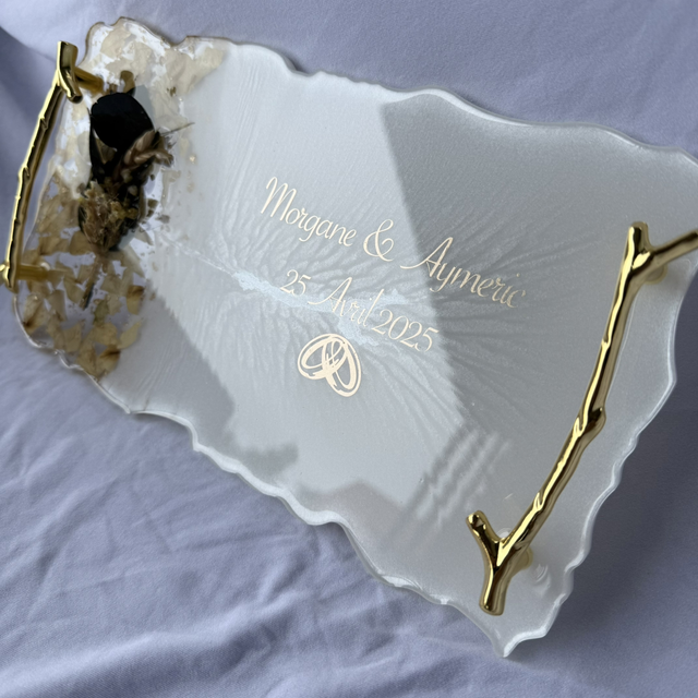 Plateau + bouquet mariage 