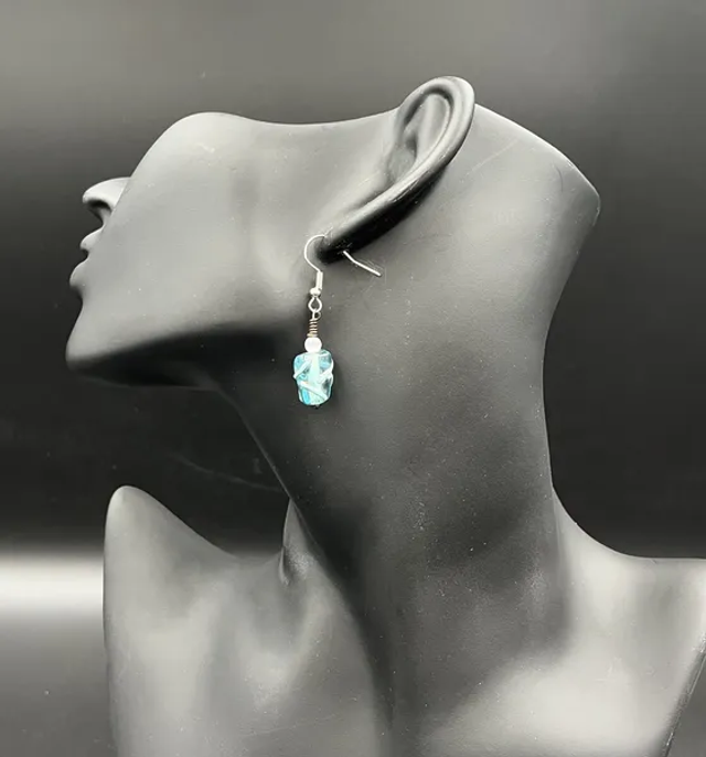 Boucles d&#039;oreilles Eau (10420)