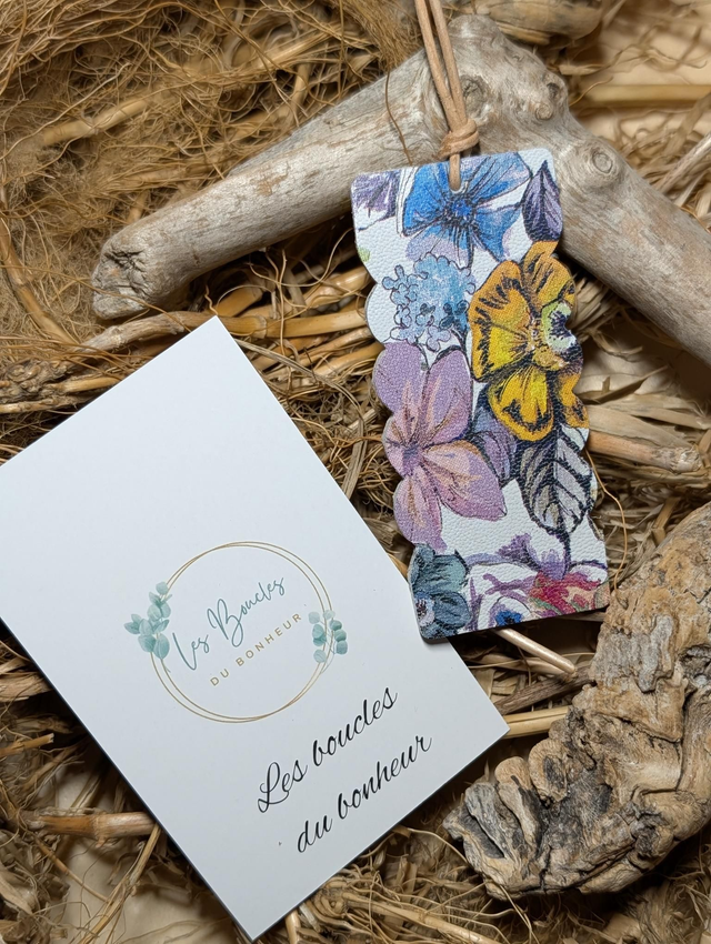 Marque page fleurie 
