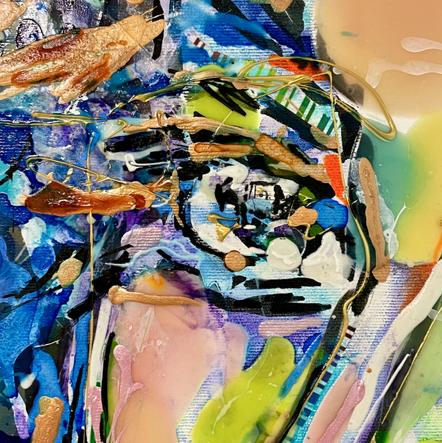 Blue Lights - 100x100cm - 2022