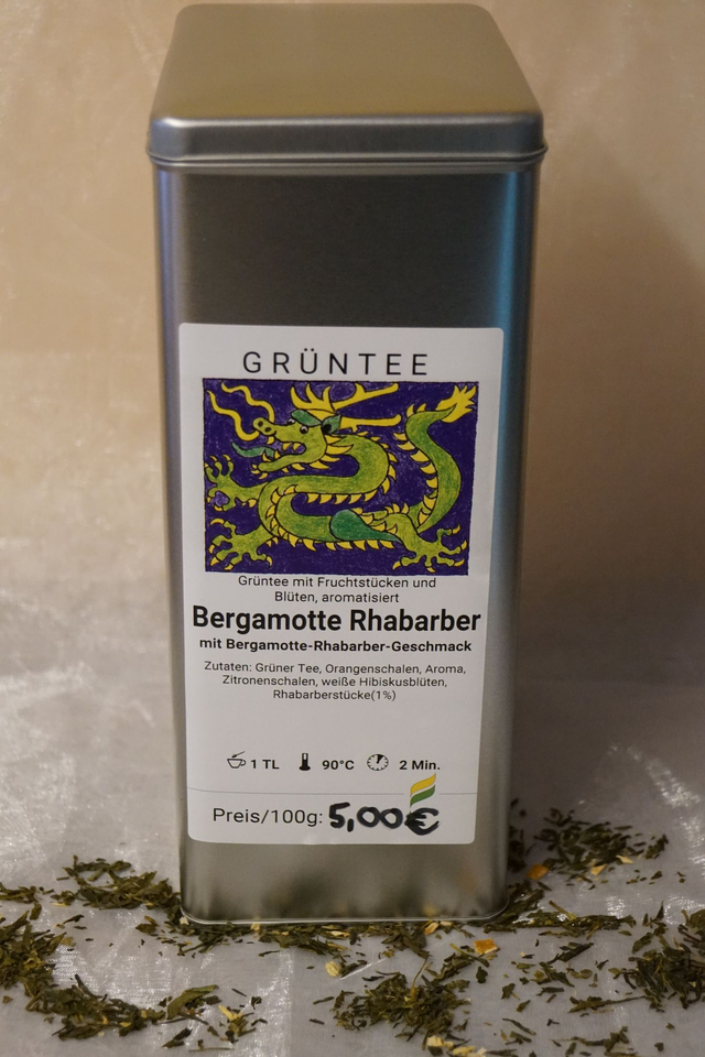 Bergamotte Rhabarber (Grüntee)