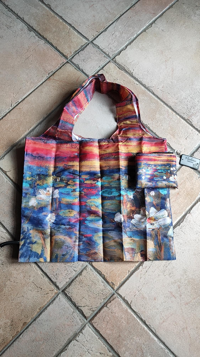 Borsa shopper tascabile le Ninfee di Claude Monet