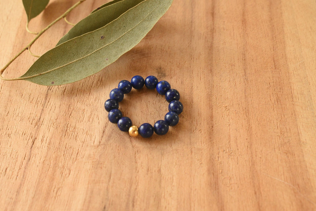 Bague Litho - Lapis-Lazuli : Introspection
