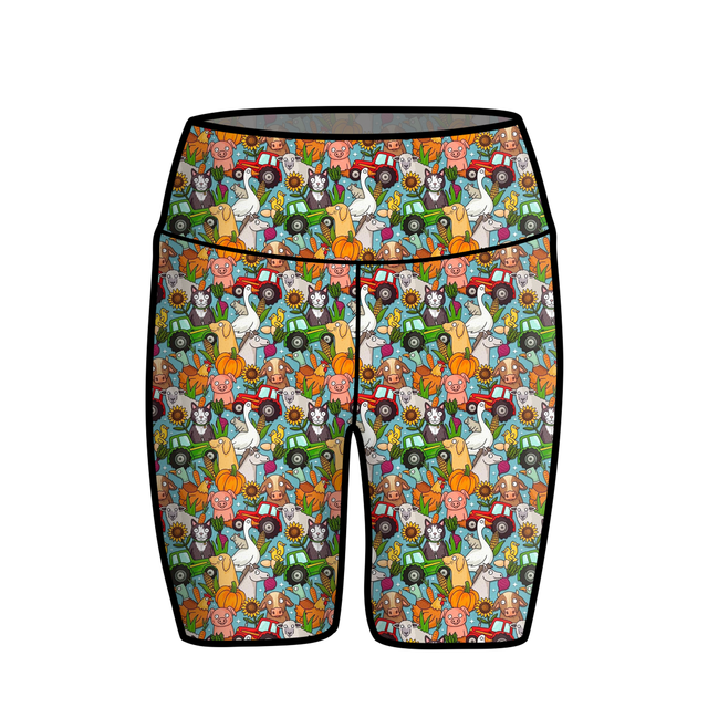 Dreamweaver 'Farm Chaos' Biker Shorts