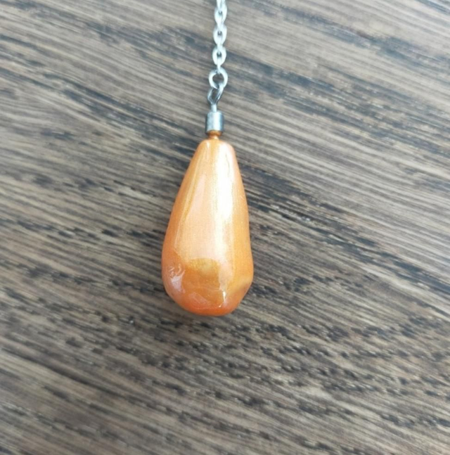 Pendule &quot;goutte&quot; - orange