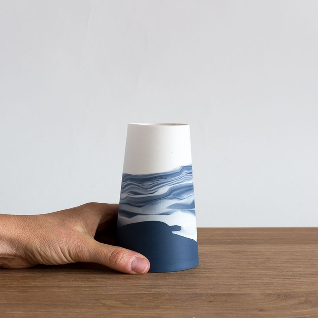 Vase - Petit - Horizons - Bleu nuit