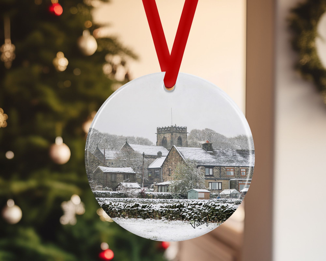 "Bolsterstone Village" Ceramic Christmas Decoration  