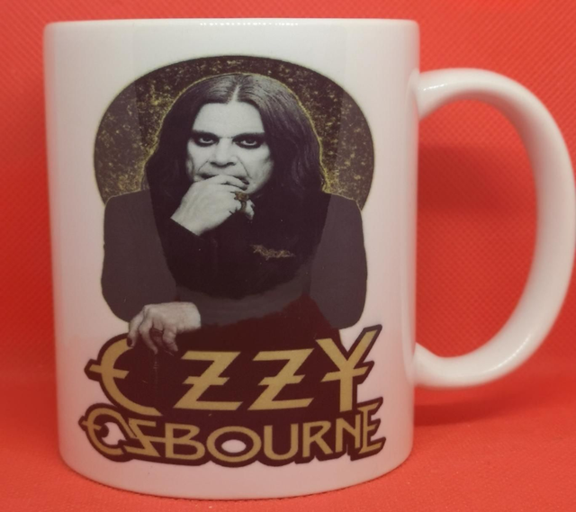 Custom Designed &amp; Printed Unofficial Ozzy Osborne Tribute Mug. 