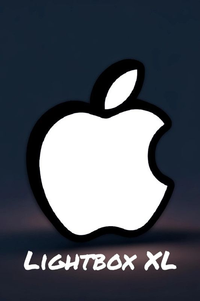 Lampe LED Apple – Lightbox XL / Déco bureau & setup tech