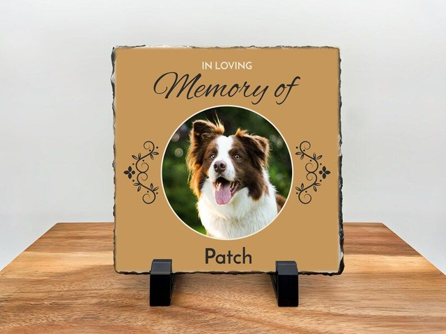 Personalised Slate Tile - Custom Rock Slate - Pet