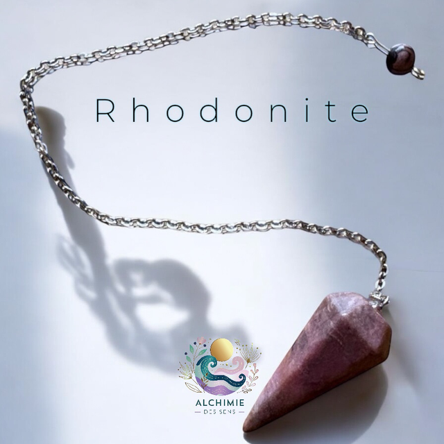 Pendule conique Rhodonite 3.5 cm