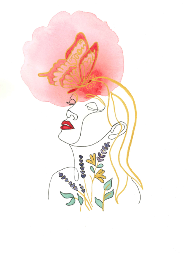 🦋 Femme connectée - Harmonie entre l'Homme & la Nature