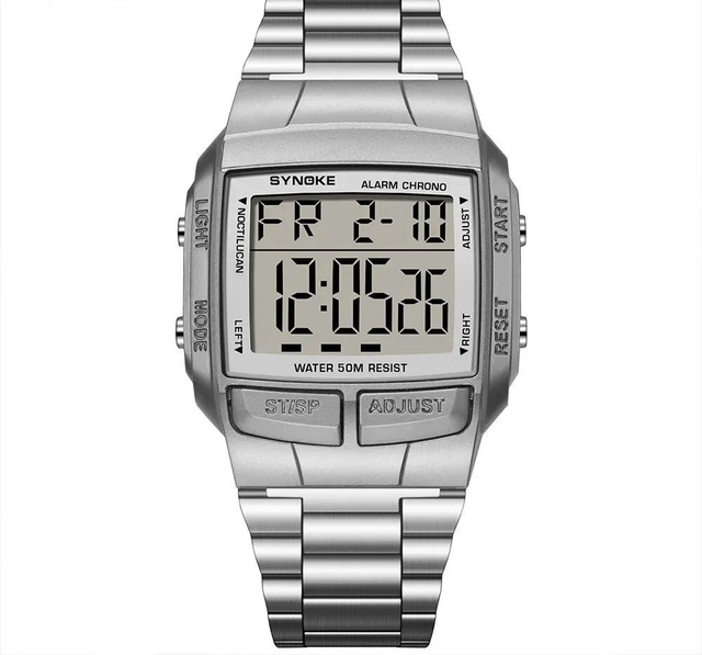 Montres de sport  numérique LED étanche pour hommes