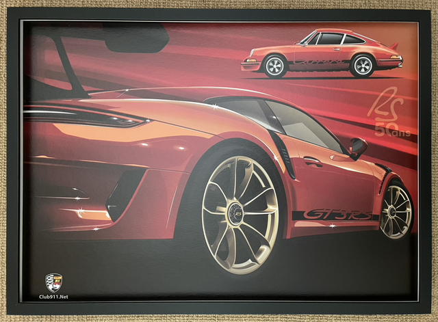 Porsche 911 50th anniversary framed print 