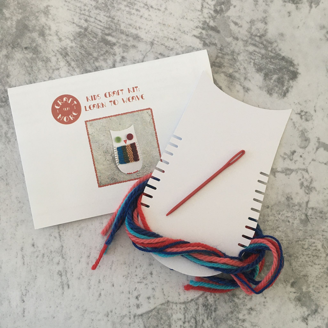 Kids Craft Kit: Learn to Weave, Owl