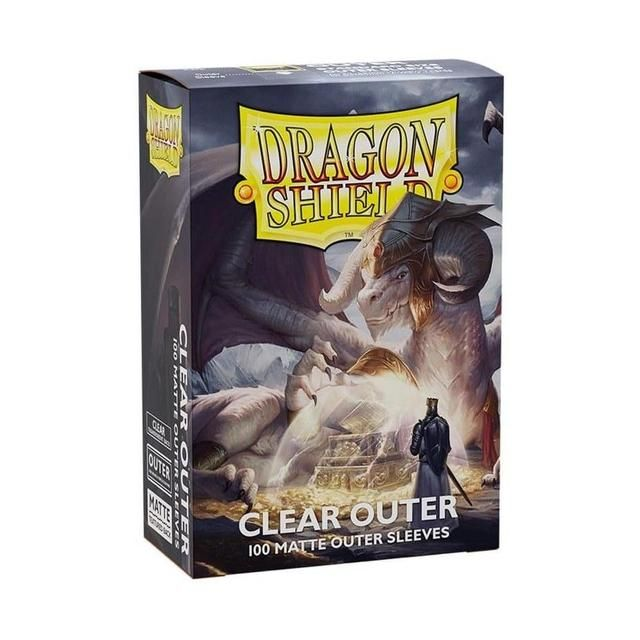 Arcane Tinmen Dragon Shield Standard Size Matte Clear Outer Sleeves Box