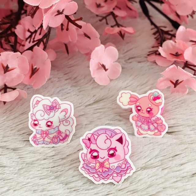💖 Lot 3 Pins Pookies - Kawaii Lolita 💖