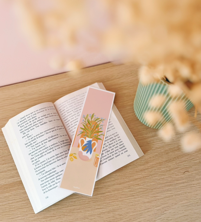 Marque-page table ensoleillée 