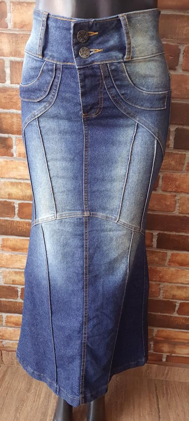 Saia Jeans Longa T/36