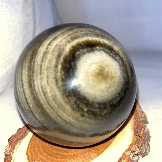 Obsidian (Gold) Kugeln, Mexico