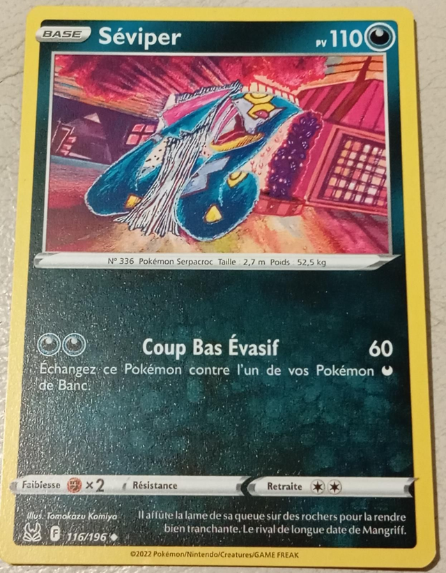Carte pokémon Séviper
