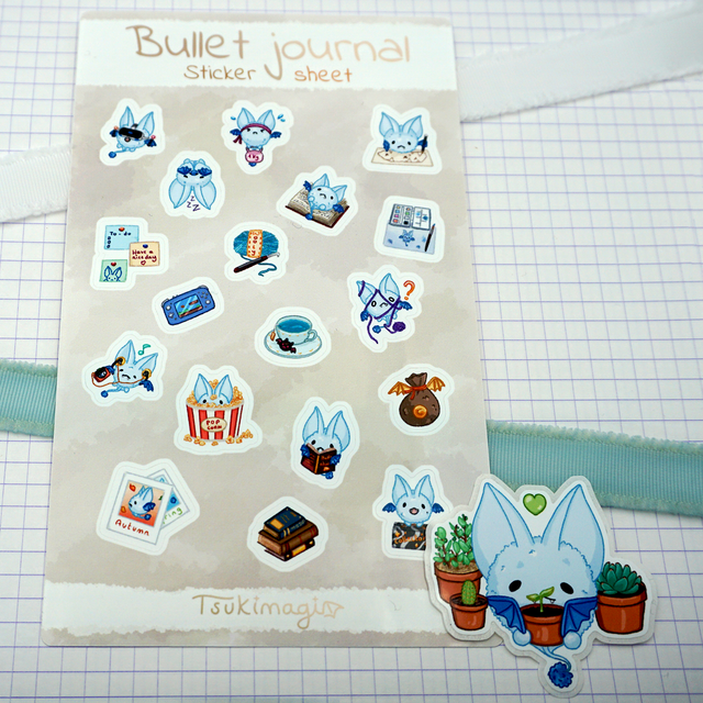 Planche de stickers - Bullet Journal