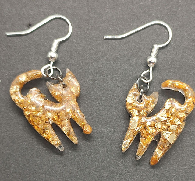 boucle d'oreilles chat