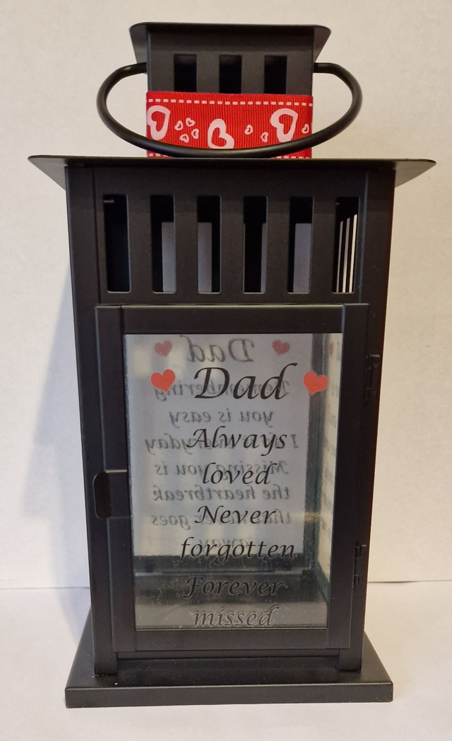 Dad memorial lantern