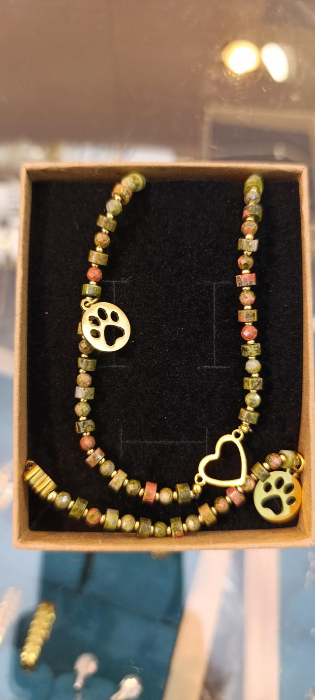 Conjunto gargantilla y pulsera Unakita