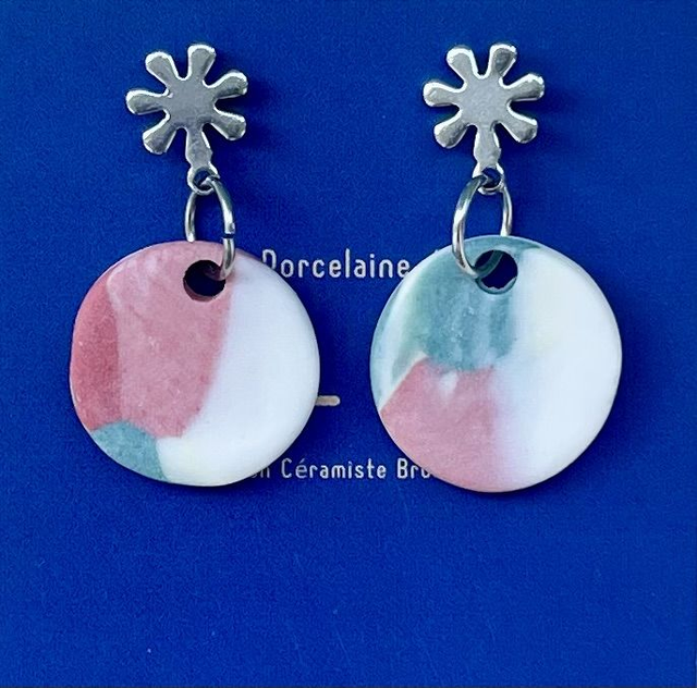 Boucles d&quot;oreilles &quot;Surf&quot; modèle 7