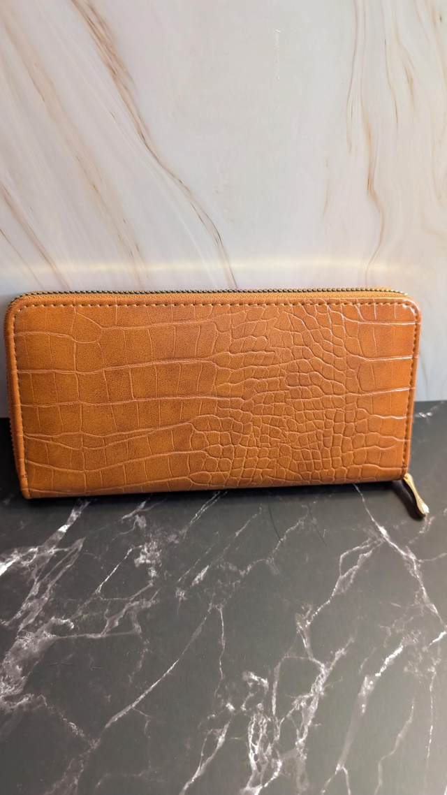 Porte feuille marron