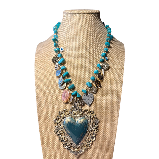 Collana cuore ex-voto Ottanio 25DN-8