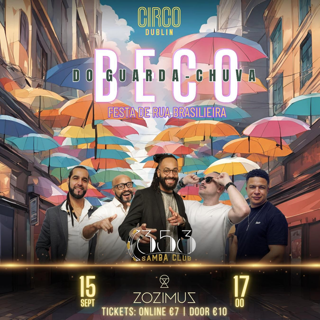 CIRCO DUBLIN BECO DO GUARDA CHUVA SUN 15/9/24